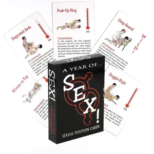 A Year of Sex! Sexual Position Card Game Foreplay Fun Sex Games Kama Sutra