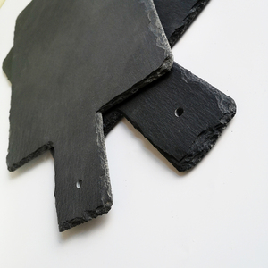 Noir <span class=keywords><strong>ardoise</strong></span> <span class=keywords><strong>plaque</strong></span> de service alimentaire, plaques de pierre dîner noir <span class=keywords><strong>ardoise</strong></span> avec poignées <span class=keywords><strong>pour</strong></span> le dîner - Product Image 5