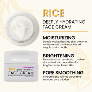 <span class=keywords><strong>Crème</strong></span> Visage en Gros à l'Extrait de Riz, Collagène, Eau de Rose, Acide Hyaluronique, Sans Sulfate, Hydratante, <span class=keywords><strong>Anti</strong></span>-rides, Lissante et Réparatrice - Product Image 2