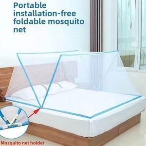 Moustiquaire pliable 8 lits, tendance, pour enfants, auvent de 1 mètre, toutes saisons, pour lits de dortoir étudiant et usage domestique - Product Image 2