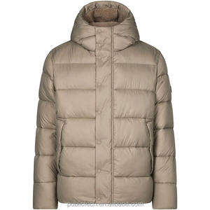 Veste à capuche personnalisée de haute qualité en coton polaire rembourré pour hommes - Product Image 5