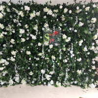 Mur de fleurs artificielles 3D de luxe SPR, enroulable, pour décoration intérieure, mariages, fêtes et remises de diplômes, écologique, rose poudré