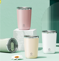 Tasse mélangeuse électrique multifonctionnelle à agitation automatique pour café, thé, lait, rechargeable par USB, avec affichage numérique et poignée