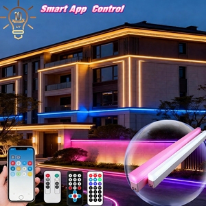 Éclairage architectural extérieur DMX512 RGBW pour hôtels, luminaires décoratifs commerciaux pour façades, éclairage mural de contour - Product Image 1