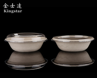 Toples Plastik 2 Oz dengan Tutup Cangkir Plastik, Wadah Besar Plastik Asin dengan Tutup