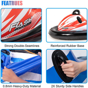 Anneau de ski gonflable <span class=keywords><strong>double</strong></span> en PVC écologique pour adultes, tube à neige, traîneau pour le plaisir hivernal, activités de plein air, traîneaux à neige - Product Image 3