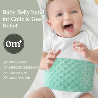 Compresse chauffante aux graines de lin pour soulager les coliques et les gaz chez les nouveau-nés et les nourrissons, ceinture d'emmaillotage pour bébé avec chaleur apaisante