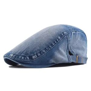Casquette en jean à large bord, chapeau de conduite, 25 cm