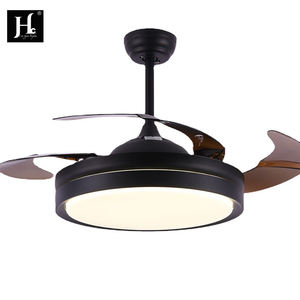 Ventilador de Techo LED Moderno con Control Remoto para Comedor y Dormitorio, 36 y 42 Pulgadas, Negro y Blanco - Product Image 1