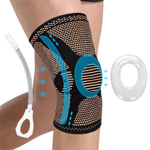 Genouillère en silicone antidérapante avec lettres, réglable, élastique, respirante, unisexe, pour la gym, le sport, le fitness, l'entraînement et la sécurité - Product Image 3