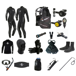 SCUBAPRO Model T ONE Waterproof Stainless Steel Equipment Set Regulators Gauge <b>Black</b> <b>Headband</b> Suit T - Product Image 1