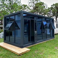 6m z-pliable minuscule design industriel structure en acier maison conteneur préfabriquée paquet plat à vendre louer pour la maison bureau hôtel villa