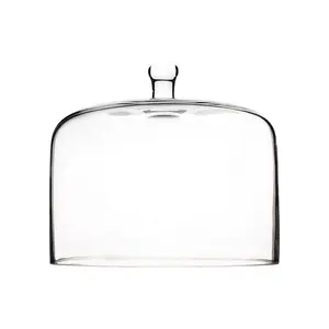 Новейшая посуда, прозрачный стеклянный орнамент, крышка для торта из хрустального стекла, 24 см, стеклянная крышка для торта