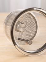 BP19 Théière en verre borosilicate résistant à la chaleur avec couvercle magnétique rotatif, poignée et filtre – Vaisselle en verre de haute qualité