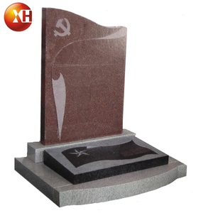Lapide Militare in Granito Rosso di Alta Qualità, Pietra Tombale per Soldati, Tombe <span class=keywords><strong>dei</strong></span> Martiri Rivoluzionari per Memoriali - Product Image 6