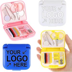 Kit de couture en gros avec logo, accessoires pour machine à coudre, kit de couture multifonctionnel portable, mini kit de couture de voyage - Product Image 1
