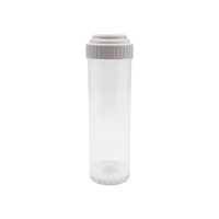 Kartrid Filtrasi Air Isi Ulang Universal, Wadah Filter Transparan Kosong dengan Media Filter yang Dapat Diganti untuk Penggunaan DIY
