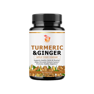 Capsules de Curcuma et Gingembre à Prix de Gros avec Supplément de Racine de Curcuma pour Soutenir la Santé des Articulations, des Muscles et de la Peau - Product Image 1