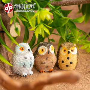 Figura de Búho de Resina, Miniatura Decorativa para el Hogar, Adorno de Escritorio - Product Image 2