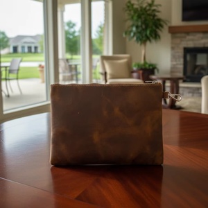 Sac de golf en cuir véritable Boshiho, pochette personnalisée pour objets de valeur en cuir - Product Image 6