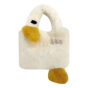 Borsa di peluche personalizzata di moda di vendita calda della borsa della pelliccia dello Shopping delle donne borsa Tote nel mercato della Norvegia