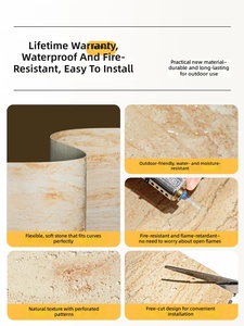 Panel de Pared 3D de Poliuretano Flexible de Alta Calidad MIMO, Revestimiento de Piedra Artificial Decorativo para Baño Moderno, Revestimiento Exterior para el Hogar - Product Image 6