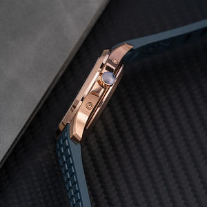 Montre mécanique multifonctionnelle de luxe pour homme, phase de lune, remontage automatique, bracelet en caoutchouc, mouvement ETA de haute qualité, acier inoxydable - Product Image 5