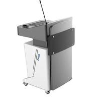 Sekolah Guru Lectern Audio Visual IOT Nirkabel Mengendalikan dengan Rak Kabinet Kelas Tinggi Disesuaikan Podium