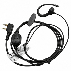 Auriculares con Micrófono PTT en Forma de G para Walkie Talkie Kenwood NX-1200 NX-1300 Baofeng, Auriculares de Seguridad con Gancho para la Oreja - Product Image 1