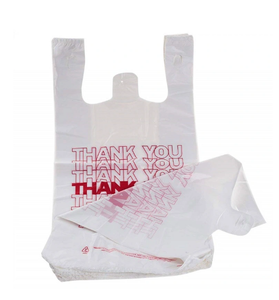 Manufacturer Wholesale Biodegradable T Shirt Shopping Plastic Package Bag <b>PLA</b> Custom Take Away Shopping Bags Transparent Roll - Product Image 6