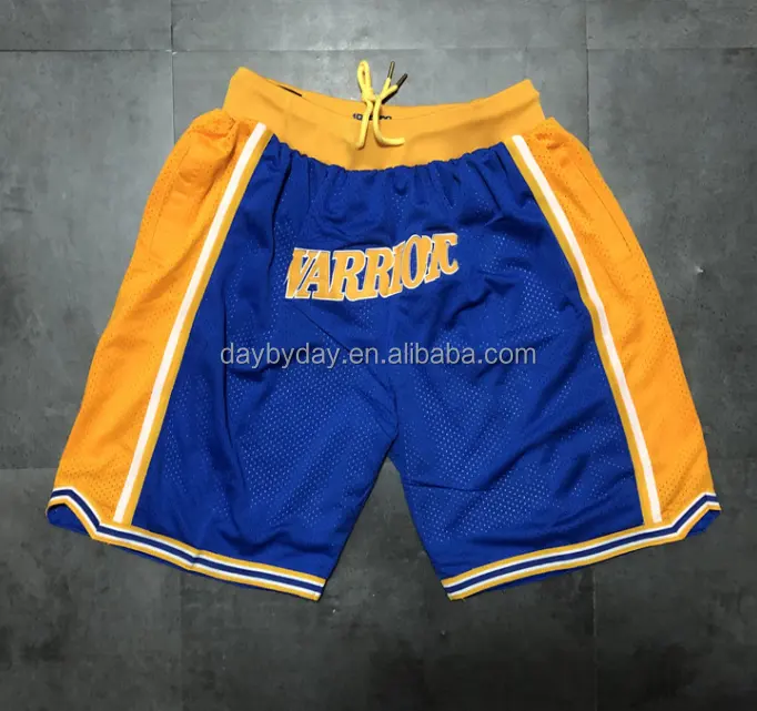 2024 Neueste Just Don USA Amerika Größe Herren atmungsaktiv Vintage NBAA Tasche bestickte Basketballshorts