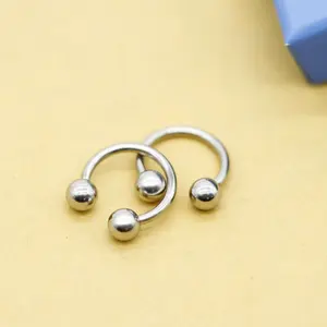 3 Days Delivery Horseshoe Shaped Surgical Stainless Steel Septum Piercing Jewelry Nose Ring