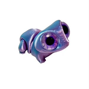 Ornamento di Rane Stampate in 3D con Grandi Occhi Carini, Modello Realistico di Rana Cartoon in PLA, Statuetta Artigianale da Appendere - Product Image 3