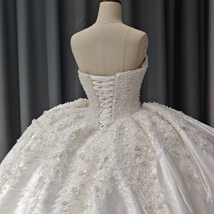 Vestido de Quinceañera con Hombros Descubiertos, Satén, Perlas, Cristales, Escote Corazón, Vestido de Gala para Mujer, Apliques de Encaje, Vestidos de Cumpleaños para Niñas 1234 - Product Image 3