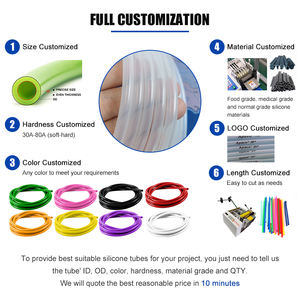 Tuyau en silicone extensible à fort rebond, flexible, de qualité médicale, de qualité alimentaire, tuyau en caoutchouc de silicone, taille personnalisable - Product Image 6