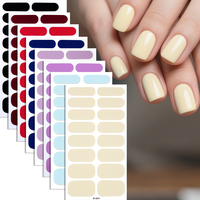 Les plus populaires 3D Base Gel Nail Wraps Coloré Sans Toxique Facile Appliquer et Retour Vente en gros Nouveaux produits Bonne vente