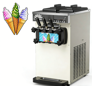 Máquina <span class=keywords><strong>de</strong></span> <span class=keywords><strong>Helado</strong></span> Suave Estilo McDonald's Alemana <span class=keywords><strong>de</strong></span> Acero Inoxidable para Mesa - Product Image 3