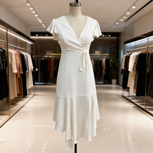 Women's Wrap Midi Dress