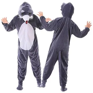 Halloween Party Wolf Costume Cosplay vendita calda tuta animale per bambini Halloween Party Stage Clothing