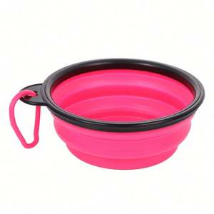 Tazón Plegable de Silicona para Perros, Precio Económico al por Mayor, Personalizado, Moderno, Portátil, para Viajes al Aire Libre - Product Image 1
