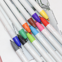 Stylo aquarelle à base d'eau anti-décoloration, multicolore, pour carnet, peinture, gribouillage, marqueur, recharge remplaçable