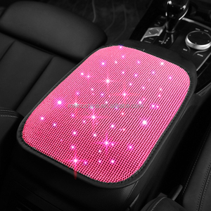 MELCO Custom Auto <span class=keywords><strong>Volante</strong></span> Cubierta Nuevo 38CM <span class=keywords><strong>Rosa</strong></span> PU para Mujer Coche Diamante Modelo A1 - Product Image 2