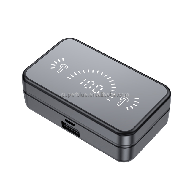 New Style 2026 Wireless Earbuds for V5.3 Digital Display IPX-5 Waterproof Mirror Charging Treasure