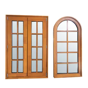 Fenêtres arquées en bois de meilleure qualité à vendre, nouvelle image construction, formes spéciales, fenêtre en bois massif