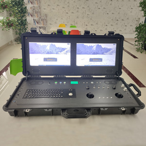 Estación de Control Terrestre para UAV, Sistema Integrado con Pantalla Dual y Teclado para Monitoreo de Drones - Product Image 3