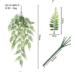 LANJO Vente en gros de plantes artificielles suspendues, fleurs vertes pour la décoration murale des restaurants, hôtels, cafés - Product Image 6