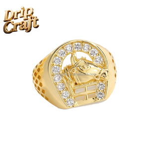 Anillo <span class=keywords><strong>de</strong></span> Hombre con Cabeza <span class=keywords><strong>de</strong></span> Caballo Chapado en Oro <span class=keywords><strong>de</strong></span> Moda, Inspirado en la Estatua <span class=keywords><strong>de</strong></span> la Libertad, Religioso, <span class=keywords><strong>de</strong></span> San Judas, para Boda, Compromiso, Fiesta, Anillos Finos - Product Image 5