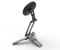 Support de bureau magnétique en alliage d'aluminium, rotatif, pliable, portable, pour téléphone et tablette