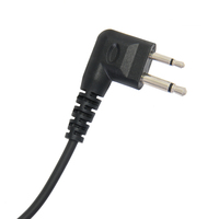 Casque d'oreille de talkie-walkie de type M, casque d'oreille radio bidirectionnel avec Microphone PTT pour Dp1400 deep450 Cp200 Cp200D