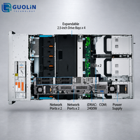 Serveur Dell PowerEdge R960 pour entreprises à missions critiques, montage en rack 4U, alimentation redondante 2+2, 64 emplacements DDR5 DIMM